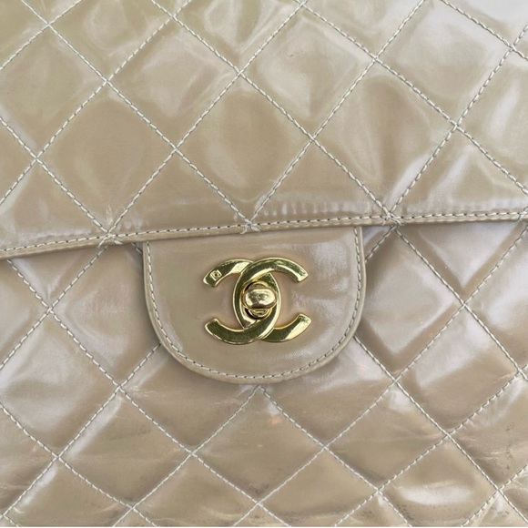 ❤️🔥FINAL SALE!!!❤️🔥CHANEL COATED CANVAS CLASSIC JUMBO SINGLE FLAP CROSSBODY - Picture 9 of 16